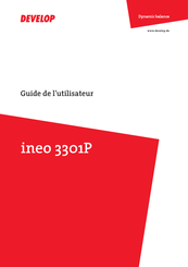 Develop ineo 3301P Guide De L'utilisateur