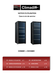 La Sommeliere CD90B1 Notice D'utilisation