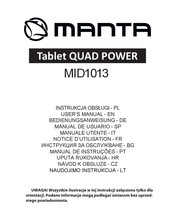 Manta QUAD POWER MID1013 Notice D'utilisation