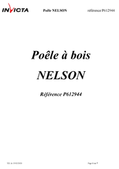 Invicta NELSON Notice Particulière D'utilisation Et D'installation