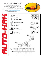 AUTO-HAK A37V Instructions De Montage