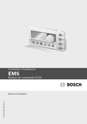 Bosch EMS RC35 Notice D'utilisation