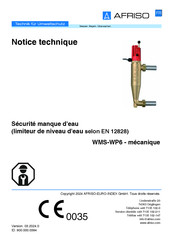 afriso WMS-WP6 Notice Technique