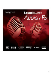 Creative Sound Blaster Audigy Rx Manuel D'utilisation