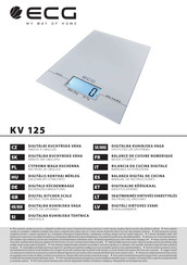 ECG KV 125 Mode D'emploi