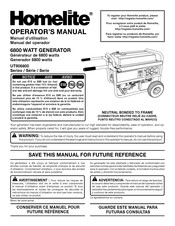 Homelite UT906800 Serie Manuel D'utilisation