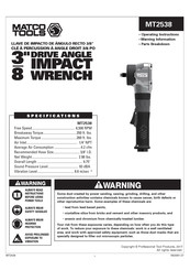 Matco Tools MT2538 Mode D'emploi