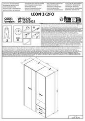 Dedeman LEON 3K2FO UP 01040 Instructions D'assemblage