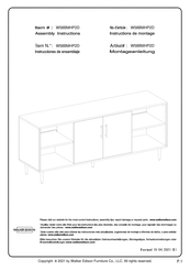 Walker Edison W58BMHP2D Instructions De Montage