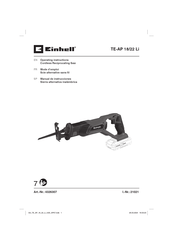 EINHELL TE-AP 18/22 Li Mode D'emploi