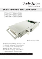 StarTech DRW115SATBK Guide De L'utilisateur