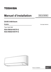 Toshiba RAV-RM401KRTP-E Manuel D'installation