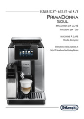 De'Longhi PrimaDonna Soul ECAM610.74.MB Mode D'emploi