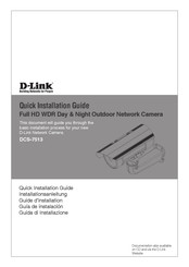 D-Link DCS-7513 Guide D'installation