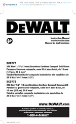 Dewalt DCD778D2T-QW Guide D'utilisation