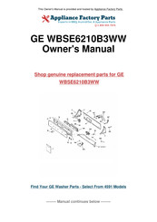 GE GWSE5200 Manuel D'utilisation