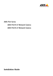 Axis Communications P3375-V Instructions D'installation