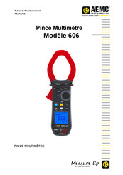 Chauvin Arnoux AEMC Instruments 606 Notice De Fonctionnement