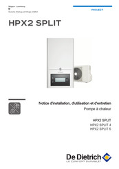 De Dietrich HPX2 SPLIT Serie Notice D'installation, D'utilisation Et D'entretien