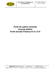 MEILLER Premius K 4i Instructions D'installation Et De Maintenance