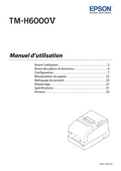 Epson TM-H6000V Manuel D'utilisation