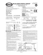 SIOUX 5000A Mode D'emploi