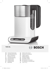 Bosch TWK8633GB Notice D'utilisation