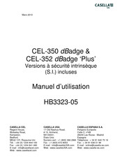 CASELLA CEL CEL-352 dBadge Plus Manuel D'utilisation