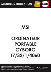 MSI Cyborg 15 A12VF-088FR Mode D'emploi