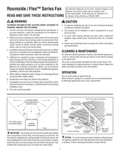 Broan Flex AE50110DC Manuel D'instructions