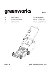 GreenWorks LMA125 Manuel D'opérateur