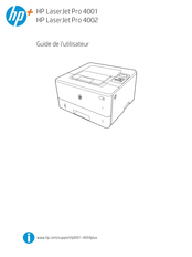 HP LaserJet Pro 4001 Guide De L'utilisateur