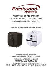 Brentwood Appliances AF-100W Consignes De Sécurité Et De Fonctionnement