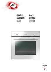 Candy FCS100W Notice D'emploi Et D'installation