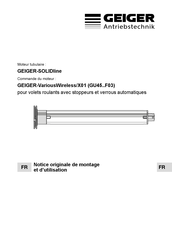 GEIGER SOLIDline GU45 F03 Serie Notice Originale De Montage Et D'utilisation