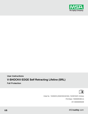 MSA V-SHOCK EDGE SRL Instructions D'utilisation