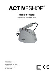 activeshop Exo Power Max Mode D'emploi