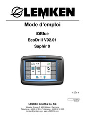 LEMKEN iQBlue EcoDrill V02.01 Mode D'emploi