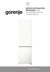 Gorenje BCD-255 Notice D'utilisation Detaillee