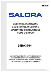 Salora 55BA3704 Mode D'emploi