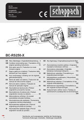 Scheppach 5909242900 Traduction Du Mode D'emploi Original