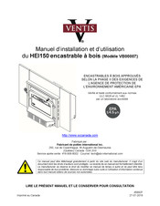 Ventis HEI150 Manuel D'installation Et D'utilisation