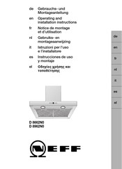 NEFF D 8962N0 Notice De Montage Et D'utilisation