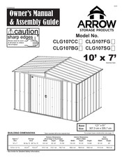 Arrow Storage Products CLG107BG Manuel De L'utilisateur Et Guide D'assemblage