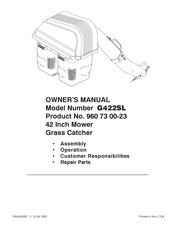 Husqvarna G422SL Manuel Du Propriétaire