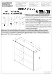 INOSIGN SIERRA 240 OG UP 01094 Instructions D'assemblage