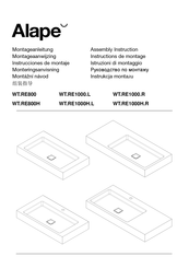 Alape WT.RE800 Instructions De Montage