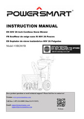 Powersmart HB2805B Manuel D'instructions