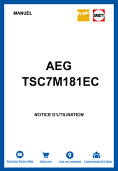 AEG TSC7M181EC Notice D'utilisation