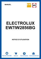 Electrolux EW7IW2856BG Notice D'utilisation